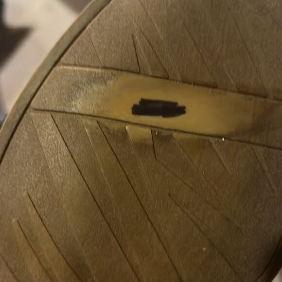 Tan Mid Calf Faux Snake Slouch Very G Heeled Boots - Picture 9 of 9